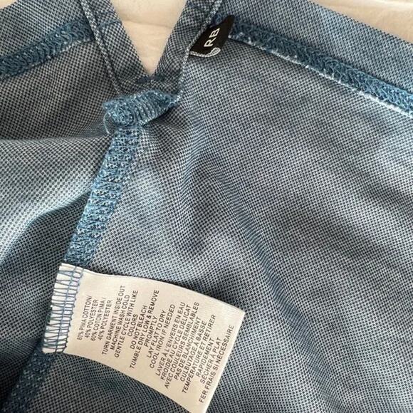 Robert Barakett Johnny Open Collar Polo - Blue - Medium - Picture 6 of 6